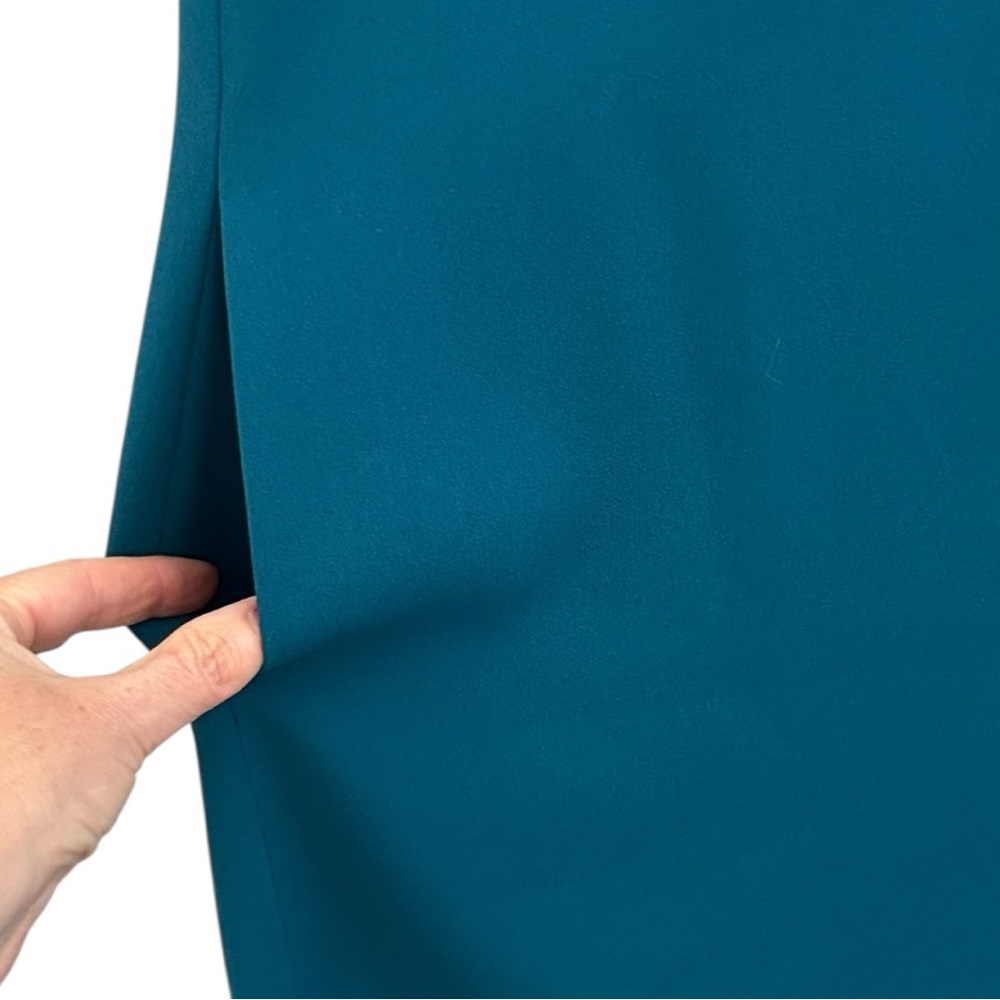 Vince Women’s Sleeveless Deep Teal Shift Dress Sz 6 - Picture 5 of 7
